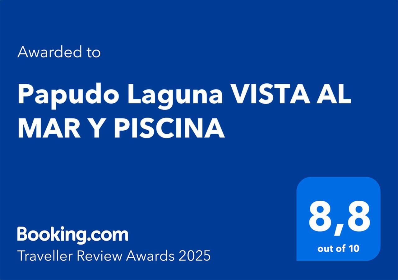 Papudo Laguna Vista Al Mar Y Piscina ภายนอก รูปภาพ